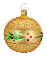 Evergreen Shiny - InkaGold<br>Inge-glas 8cm Kugel